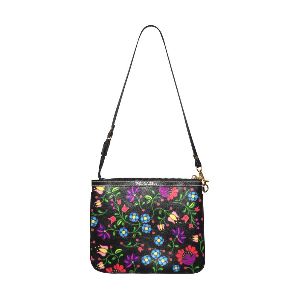 Fleur Indigine Small Shoulder Bag (Model 1710) Small Shoulder Bag (1710) e-joyer 