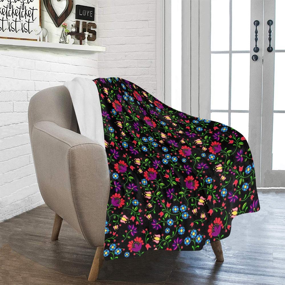 Fleur Indigine Ultra-Soft Micro Fleece Blanket 40"x50" Ultra-Soft Blanket 40''x50'' e-joyer 