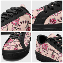 Load image into Gallery viewer, Floral Amour Aapisi Low Top Canvas Shoes Black Sole aapisi Herman 
