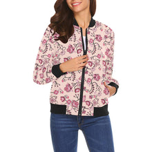 Load image into Gallery viewer, Floral Amour All Over Print Bomber Jacket for Women (Model H19) All Over Print Bomber Jacket for Women (H19) e-joyer 
