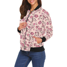 Load image into Gallery viewer, Floral Amour All Over Print Bomber Jacket for Women (Model H19) All Over Print Bomber Jacket for Women (H19) e-joyer 
