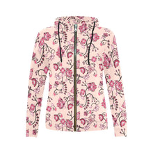 Load image into Gallery viewer, Floral Amour All Over Print Full Zip Hoodie for Women (Model H14) All Over Print Full Zip Hoodie for Women (H14) e-joyer 
