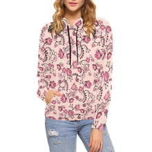 Load image into Gallery viewer, Floral Amour All Over Print Hoodie for Women (USA Size) (Model H13) All Over Print Hoodie for Women (H13) e-joyer 
