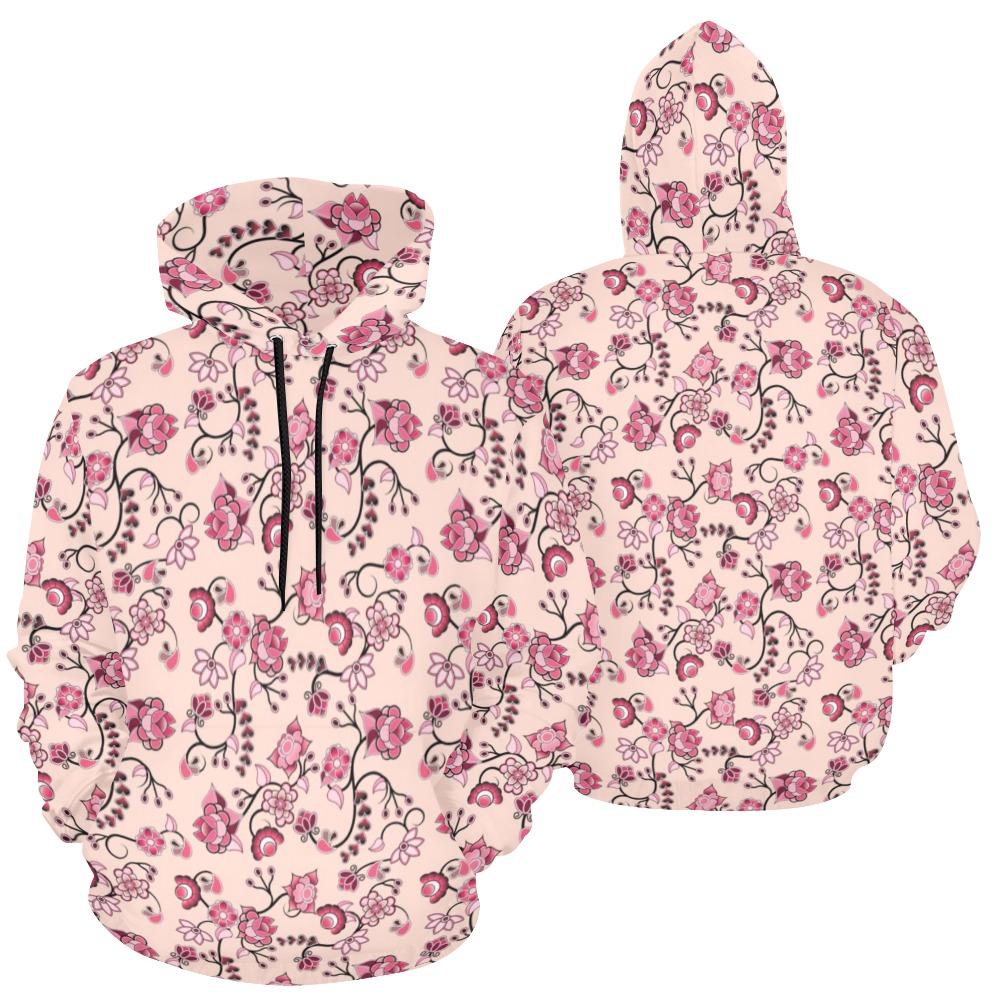 Floral Amour All Over Print Hoodie for Women (USA Size) (Model H13) All Over Print Hoodie for Women (H13) e-joyer 