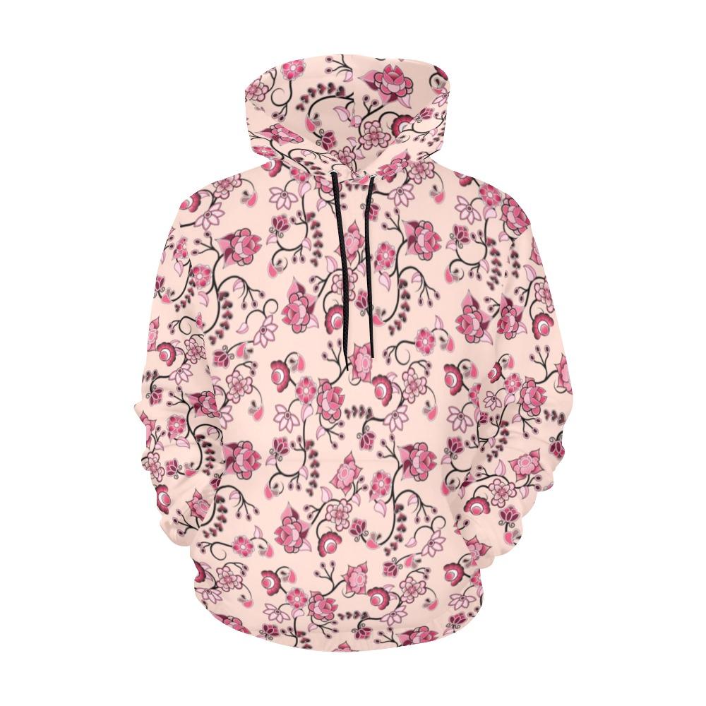 Floral Amour All Over Print Hoodie for Women (USA Size) (Model H13) All Over Print Hoodie for Women (H13) e-joyer 