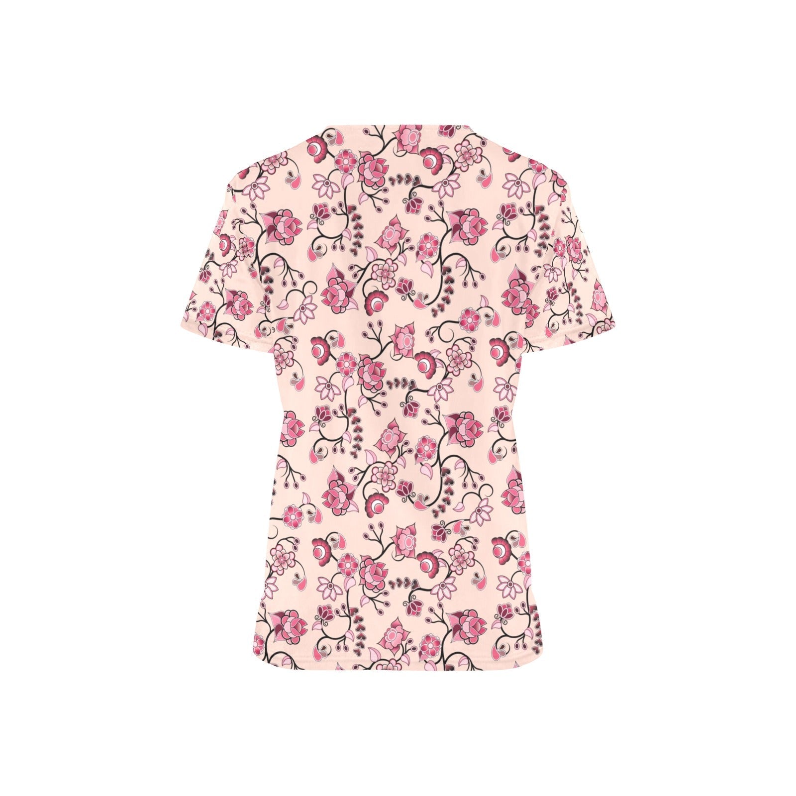 Floral Amour All Over Print Scrub Top Scrub Top e-joyer 