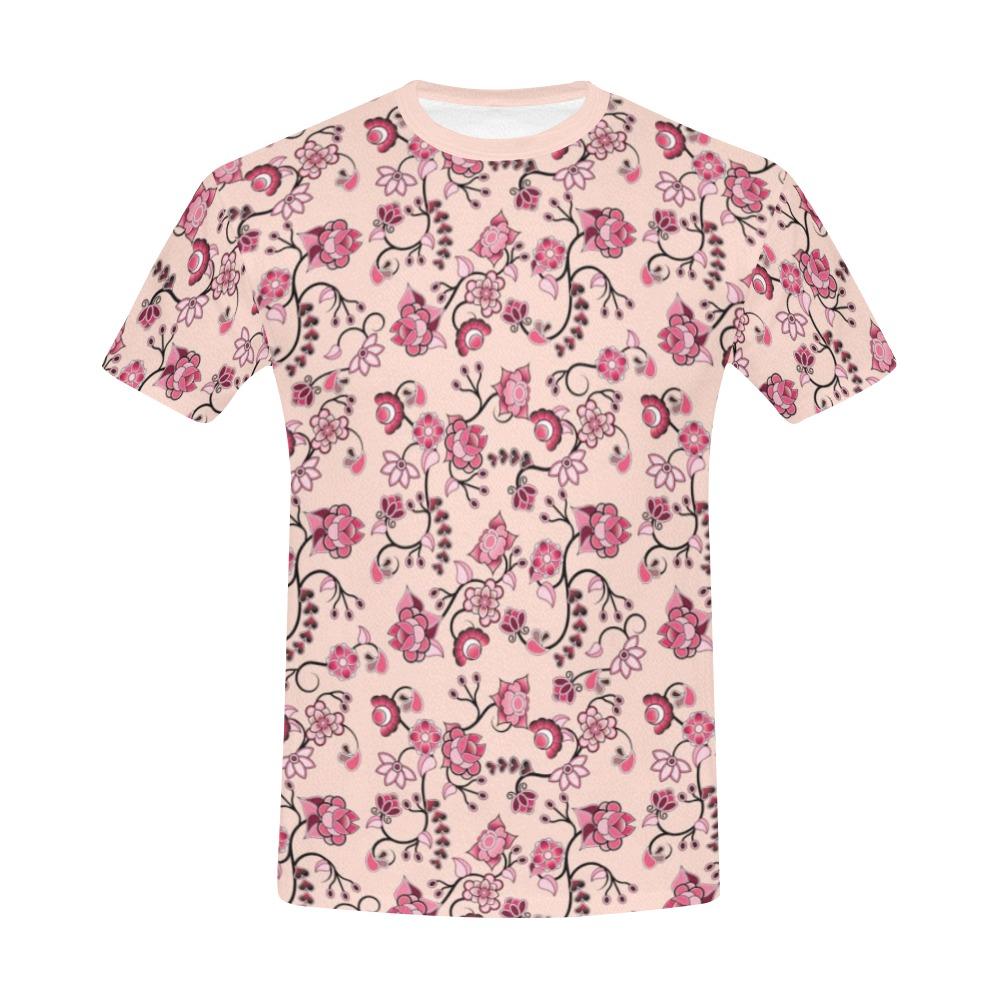 Floral Amour All Over Print T-Shirt for Men (USA Size) (Model T40) All Over Print T-Shirt for Men (T40) e-joyer 