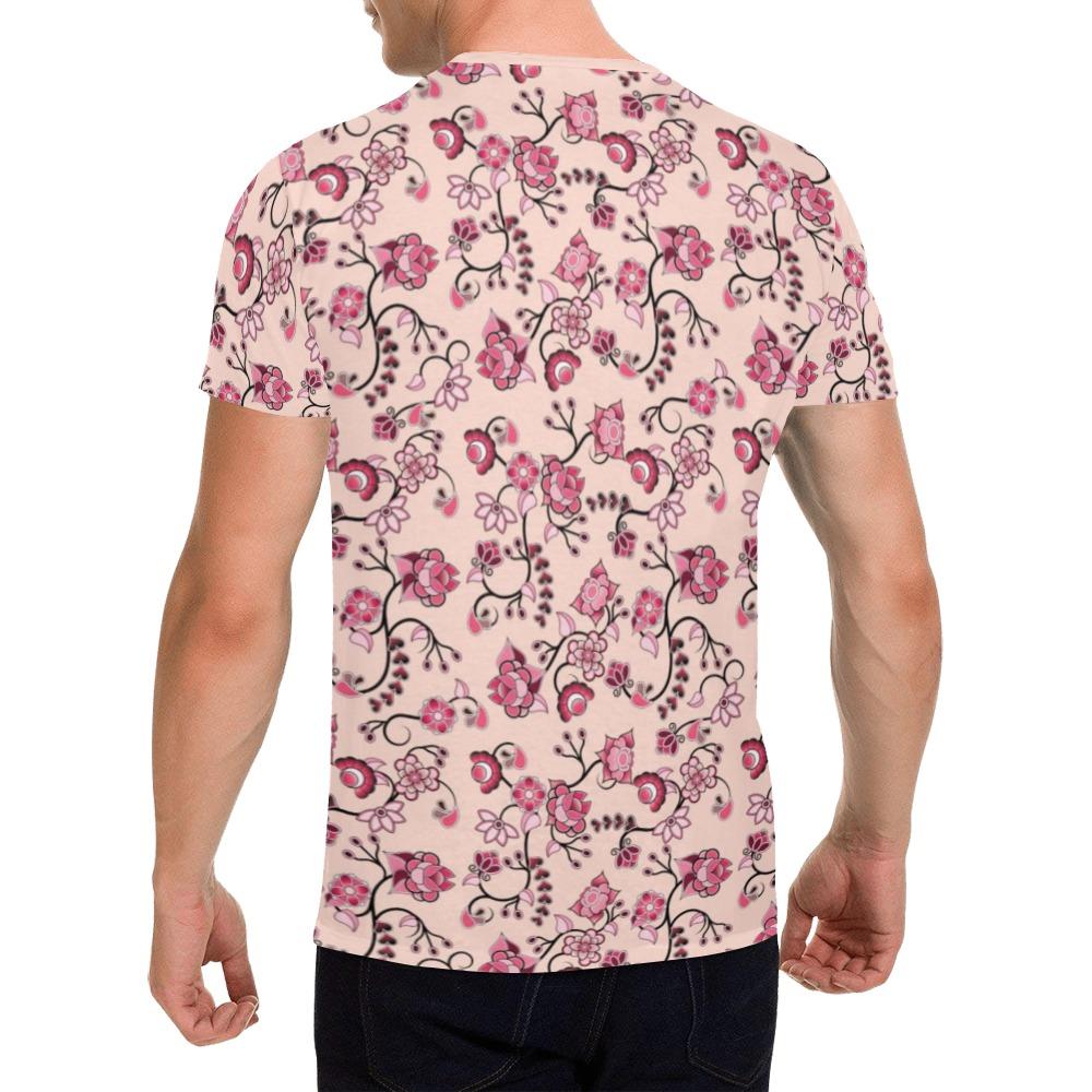 Floral Amour All Over Print T-Shirt for Men (USA Size) (Model T40) All Over Print T-Shirt for Men (T40) e-joyer 