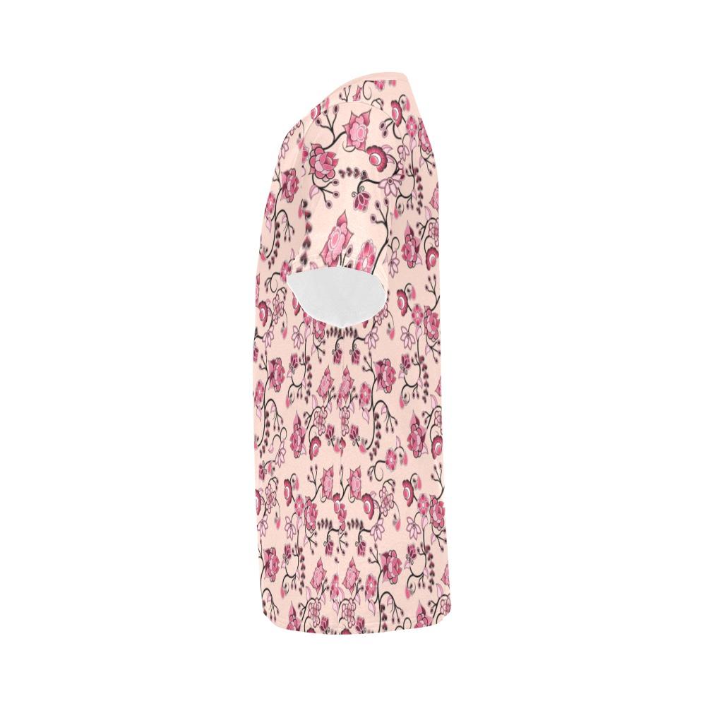 Floral Amour All Over Print T-Shirt for Men (USA Size) (Model T40) All Over Print T-Shirt for Men (T40) e-joyer 