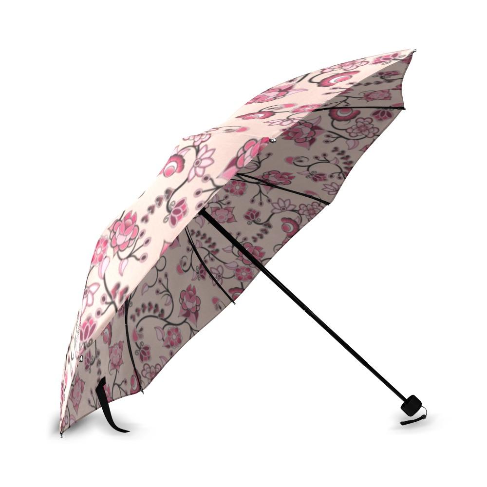 Floral Amour Foldable Umbrella (Model U01) Foldable Umbrella e-joyer 