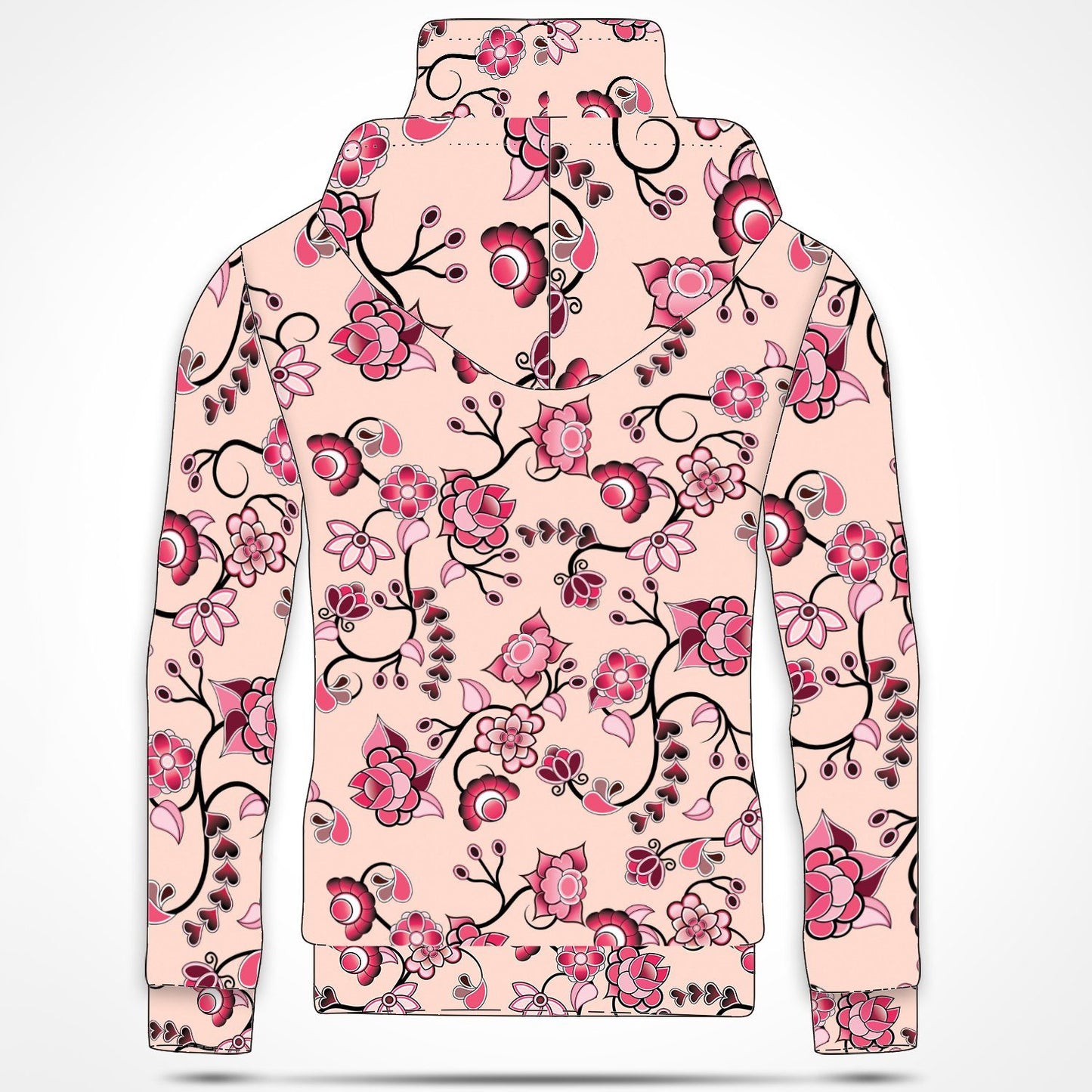 Floral Amour Hoodie with Face Cover 49 Dzine 