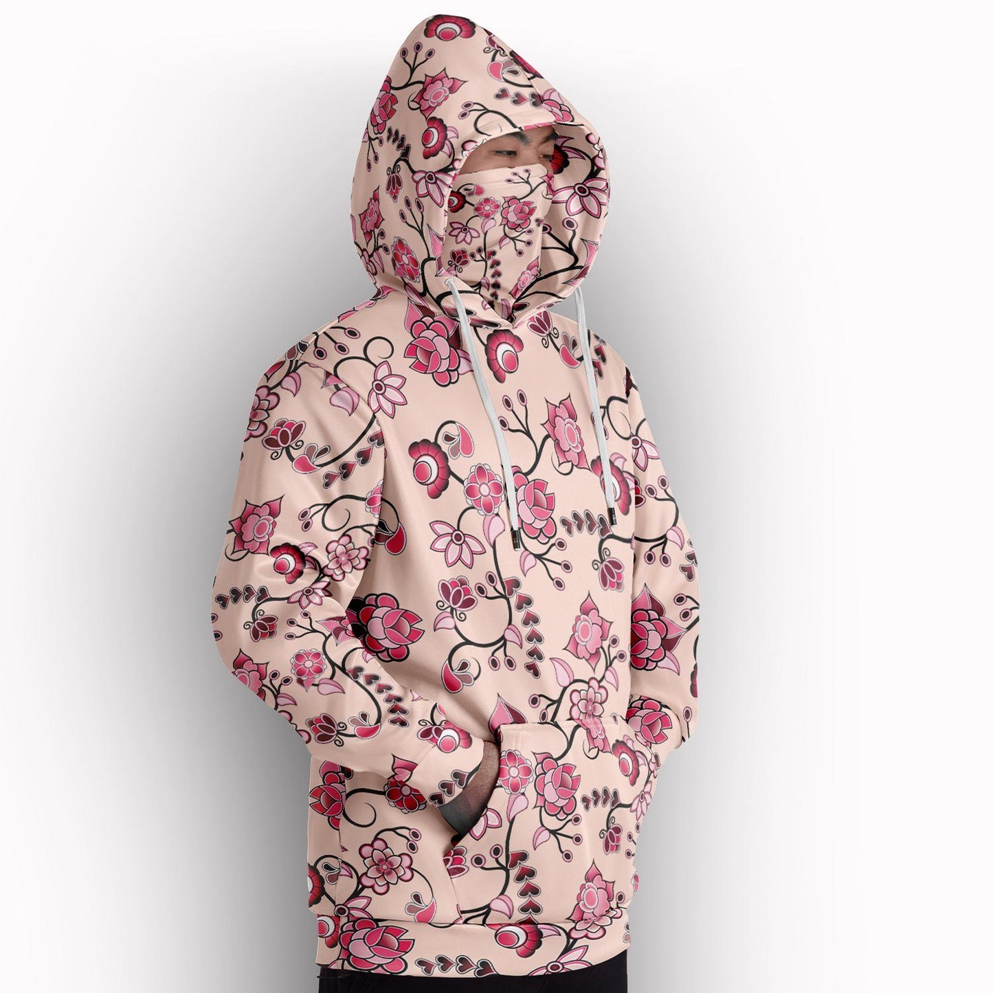 Floral Amour Hoodie with Face Cover 49 Dzine 