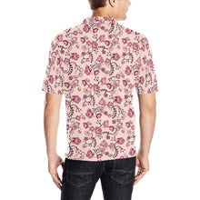 Load image into Gallery viewer, Floral Amour Men&#39;s All Over Print Polo Shirt (Model T55) Men&#39;s Polo Shirt (Model T55) e-joyer 
