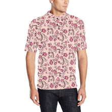 Load image into Gallery viewer, Floral Amour Men&#39;s All Over Print Polo Shirt (Model T55) Men&#39;s Polo Shirt (Model T55) e-joyer 
