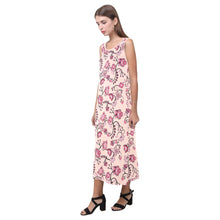 Load image into Gallery viewer, Floral Amour Phaedra Sleeveless Open Fork Long Dress (Model D08) Phaedra Sleeveless Open Fork Long Dress (D08) e-joyer 
