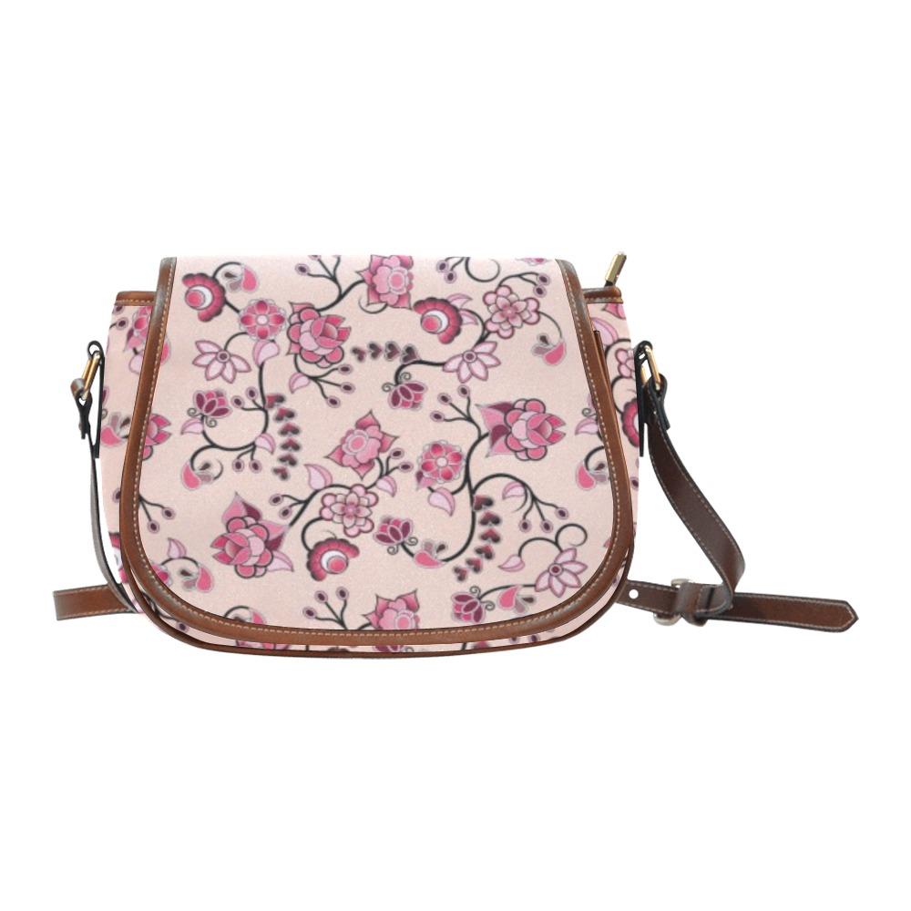 Floral Amour Saddle Bag/Large (Model 1649) bag e-joyer 