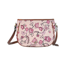 Load image into Gallery viewer, Floral Amour Saddle Bag/Small (Model 1649) Full Customization bag e-joyer 
