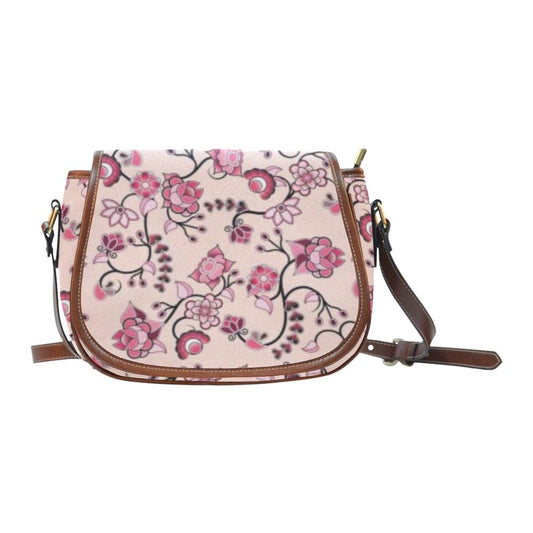 Floral Amour Saddle Bag/Small (Model 1649) Full Customization bag e-joyer 