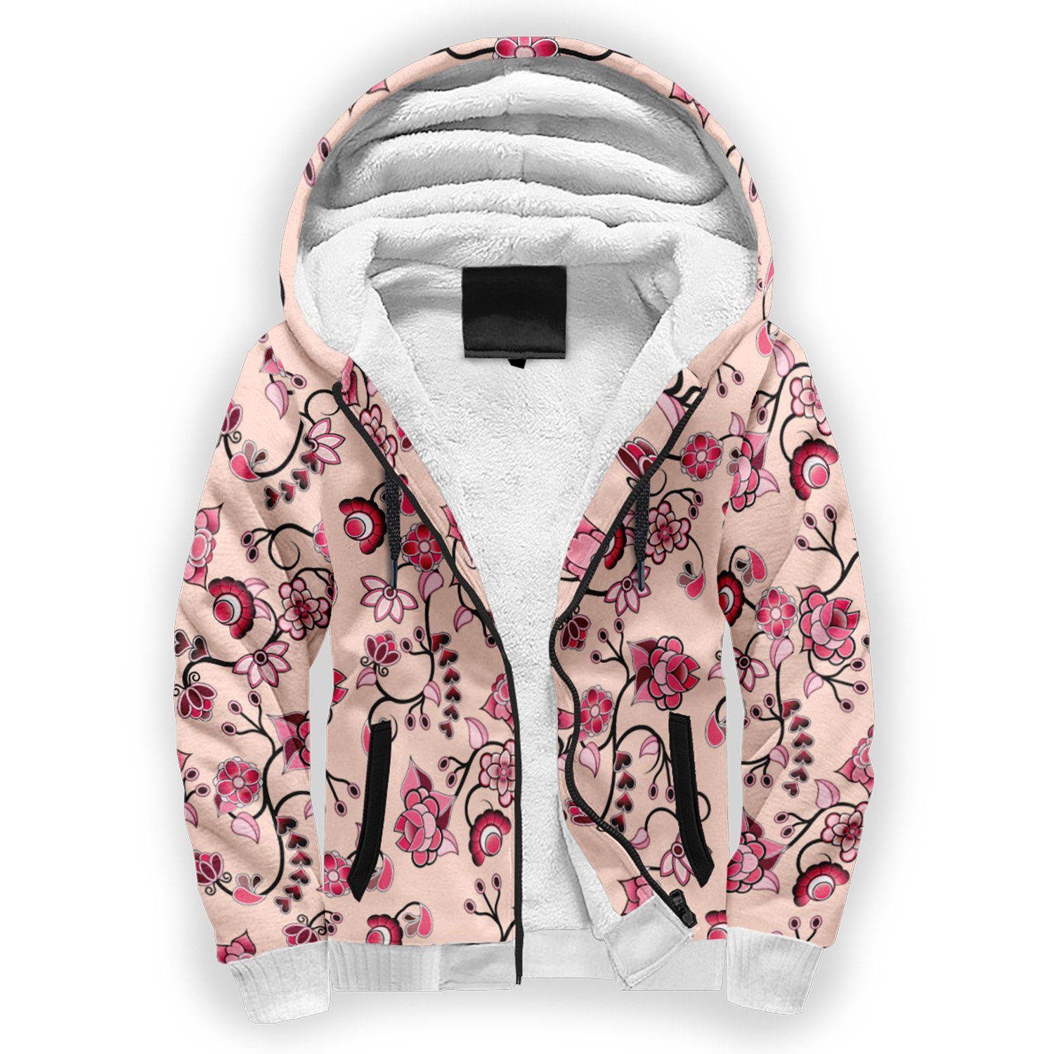 Floral Amour Sherpa Hoodie hoodie Herman 