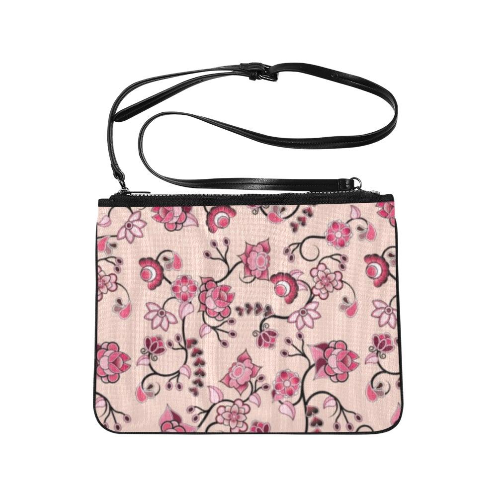 Floral Amour Slim Clutch Bag (Model 1668) Slim Clutch Bags (1668) e-joyer 