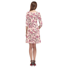 Load image into Gallery viewer, Floral Amour Tethys Half-Sleeve Skater Dress(Model D20) Tethys Half-Sleeve Skater Dress (D20) e-joyer 
