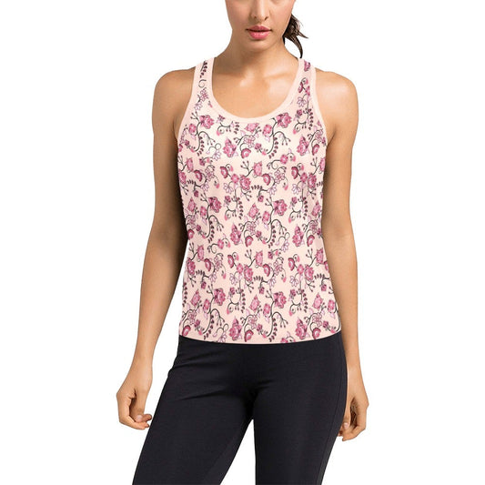 Floral Amour Women's Racerback Tank Top (Model T60) Racerback Tank Top (T60) e-joyer 