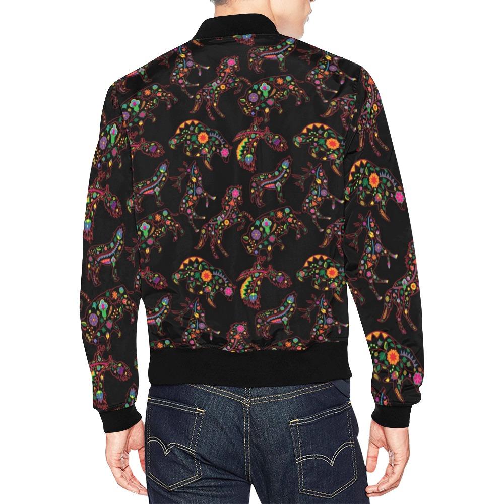 Floral Animals All Over Print Bomber Jacket for Men (Model H19) All Over Print Bomber Jacket for Men (H19) e-joyer 