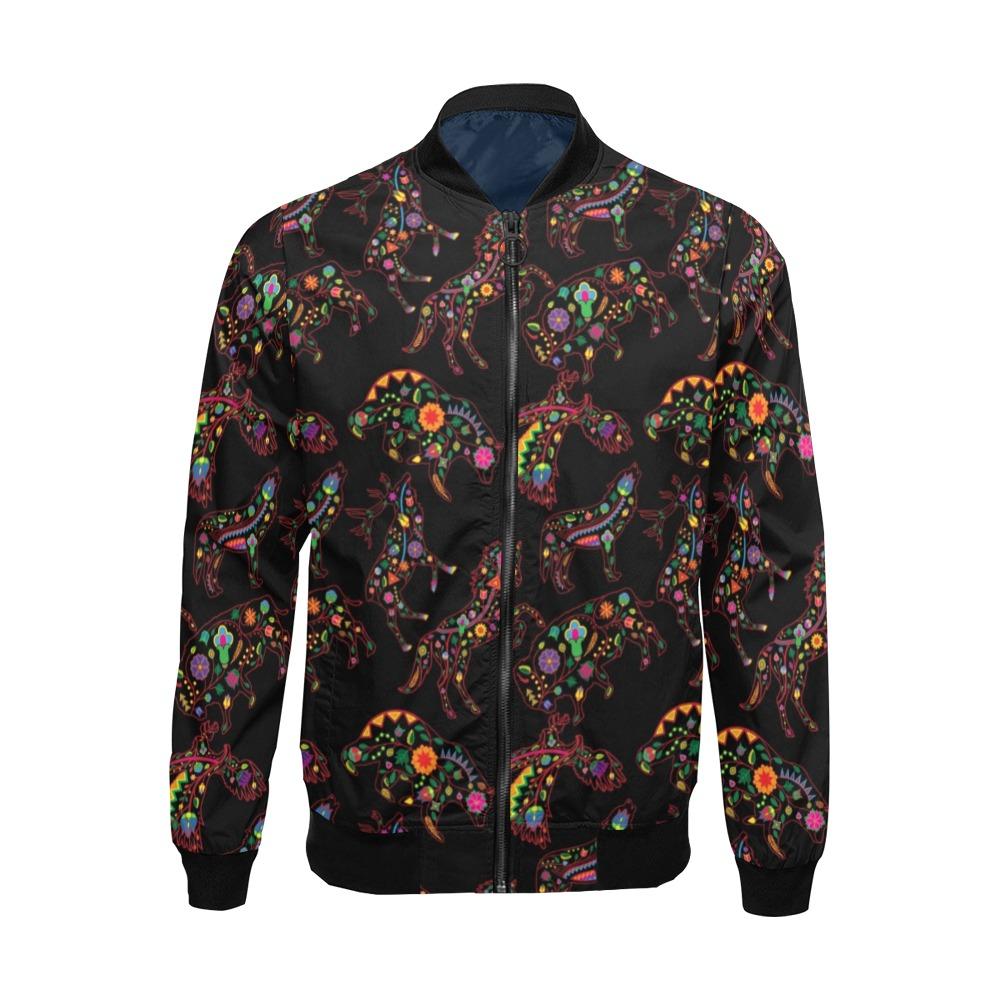 Floral Animals All Over Print Bomber Jacket for Men (Model H19) All Over Print Bomber Jacket for Men (H19) e-joyer 