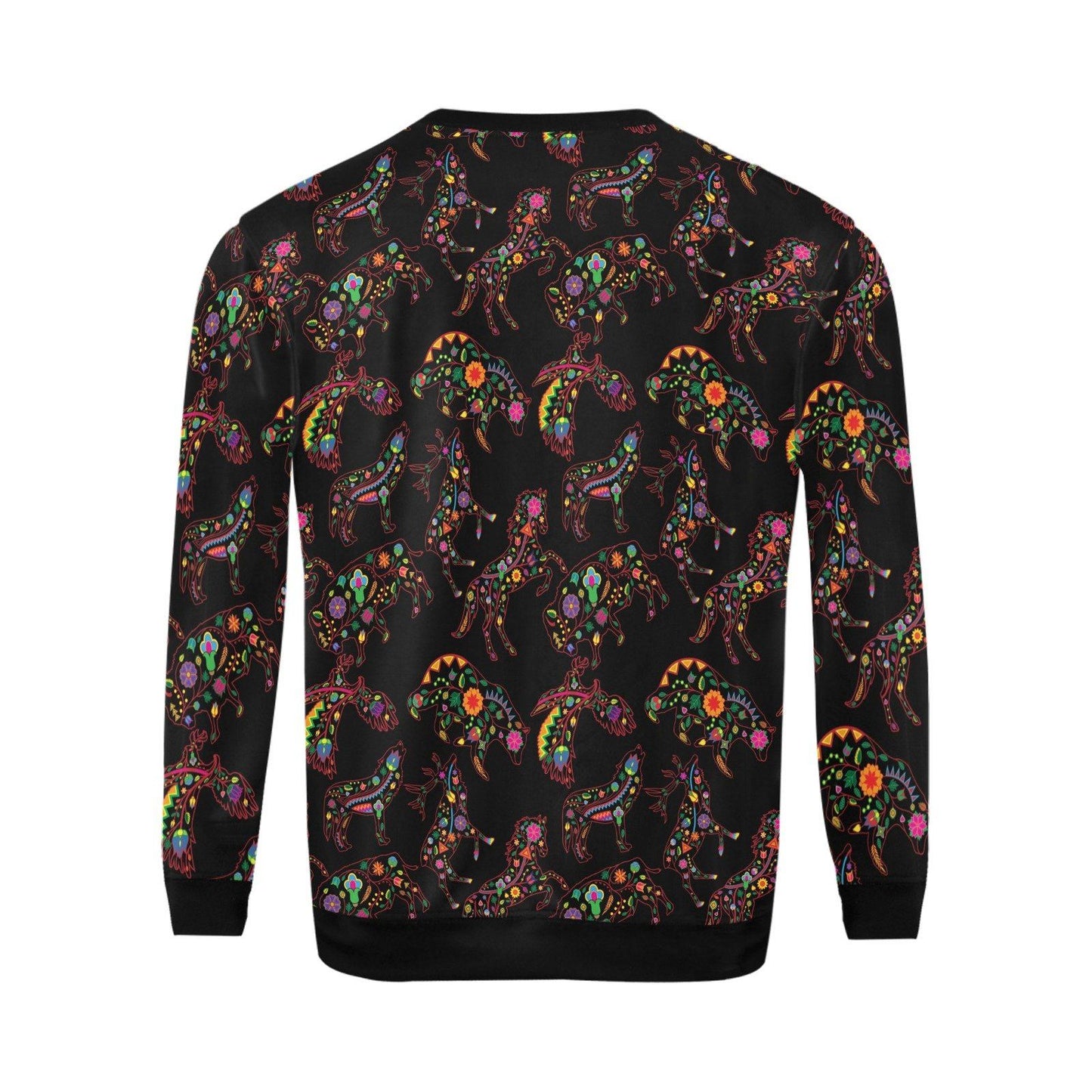 Floral Animals All Over Print Crewneck Sweatshirt for Men (Model H18) shirt e-joyer 