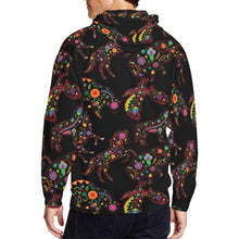 Load image into Gallery viewer, Floral Animals All Over Print Full Zip Hoodie for Men (Model H14) All Over Print Full Zip Hoodie for Men (H14) e-joyer 
