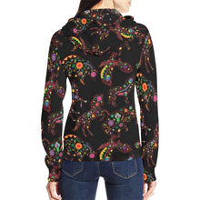 Load image into Gallery viewer, Floral Animals All Over Print Full Zip Hoodie for Women (Model H14) All Over Print Full Zip Hoodie for Women (H14) e-joyer 
