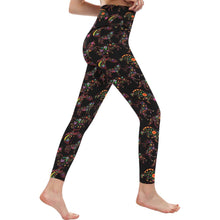 Load image into Gallery viewer, Floral Animals All Over Print High-Waisted Leggings (Model L36) High-Waisted Leggings (L36) e-joyer 
