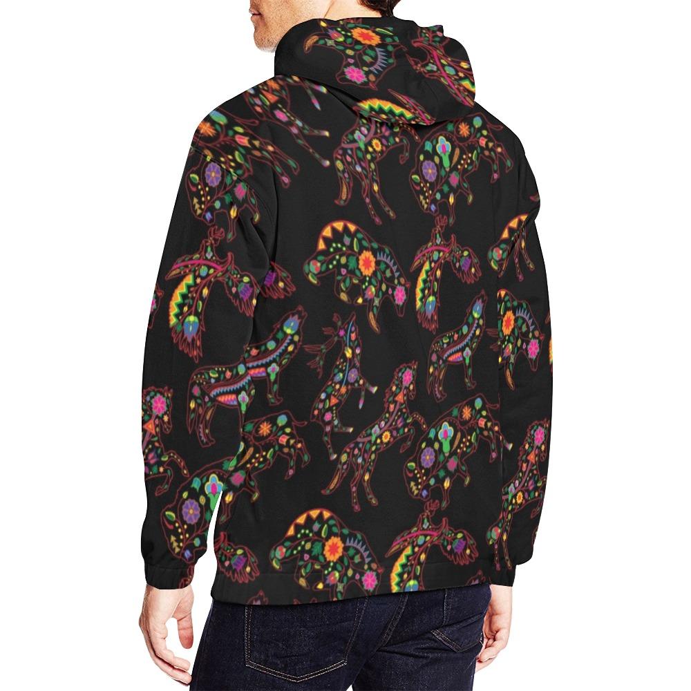 Floral Animals All Over Print Hoodie for Men (USA Size) (Model H13) All Over Print Hoodie for Men (H13) e-joyer 