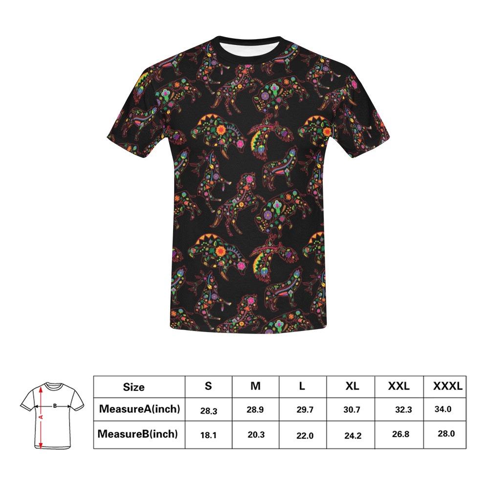 Floral Animals All Over Print T-Shirt for Men (USA Size) (Model T40) All Over Print T-Shirt for Men (T40) e-joyer 