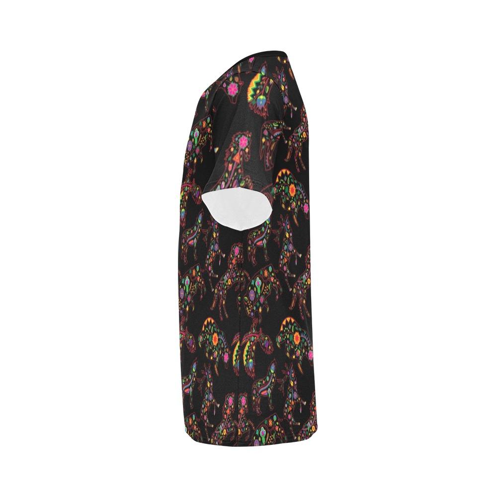 Floral Animals All Over Print T-Shirt for Men (USA Size) (Model T40) All Over Print T-Shirt for Men (T40) e-joyer 