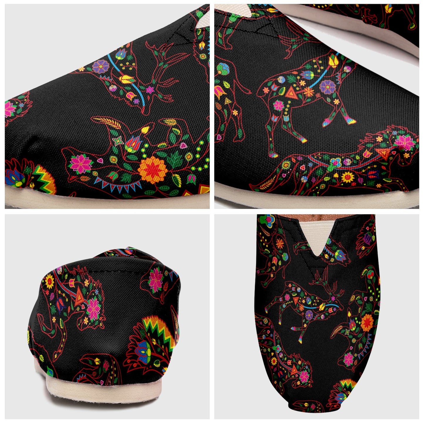 Floral Animals Casual Unisex Slip On Shoe Herman 