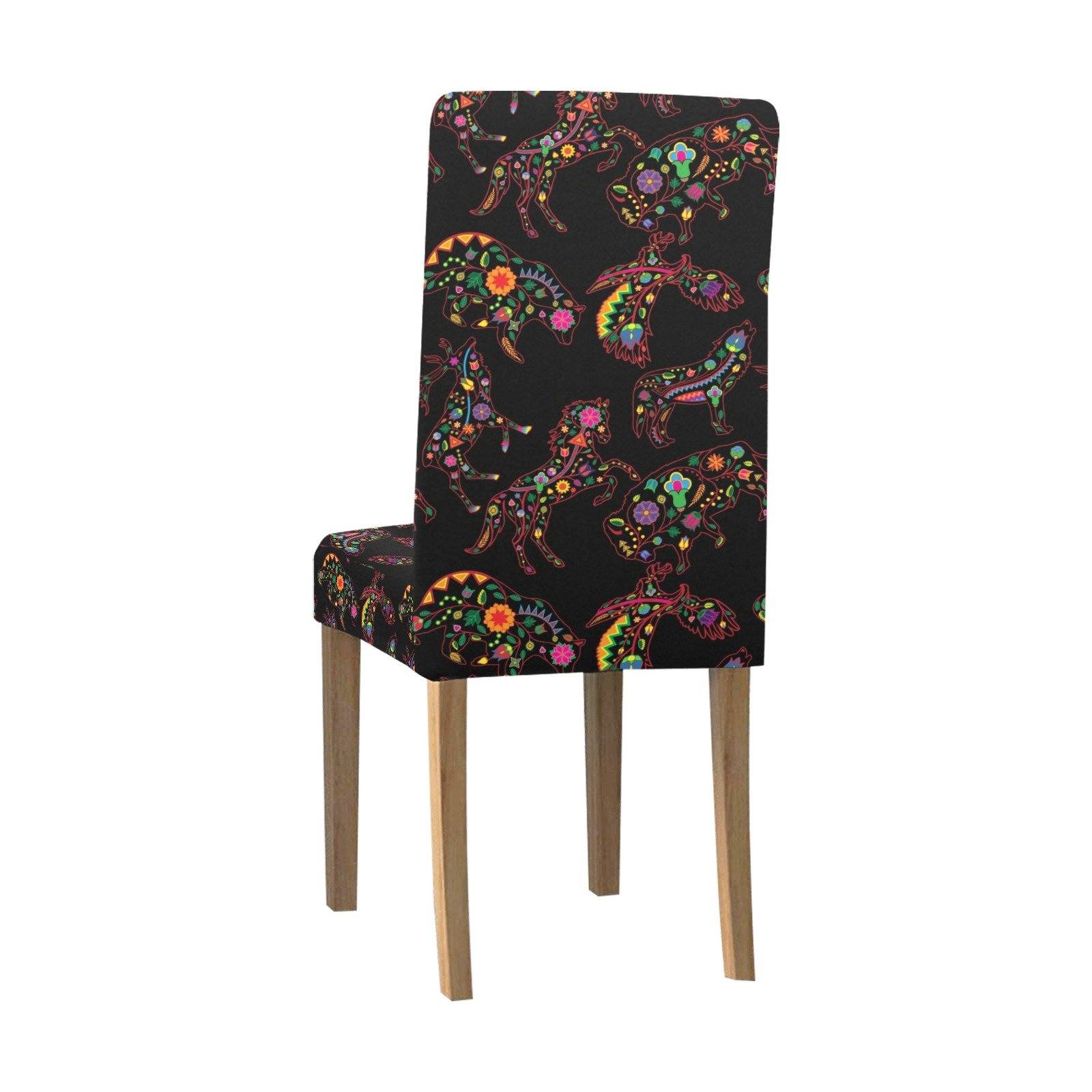 Floral Animals Chair Cover (Pack of 4) Chair Cover (Pack of 4) e-joyer 