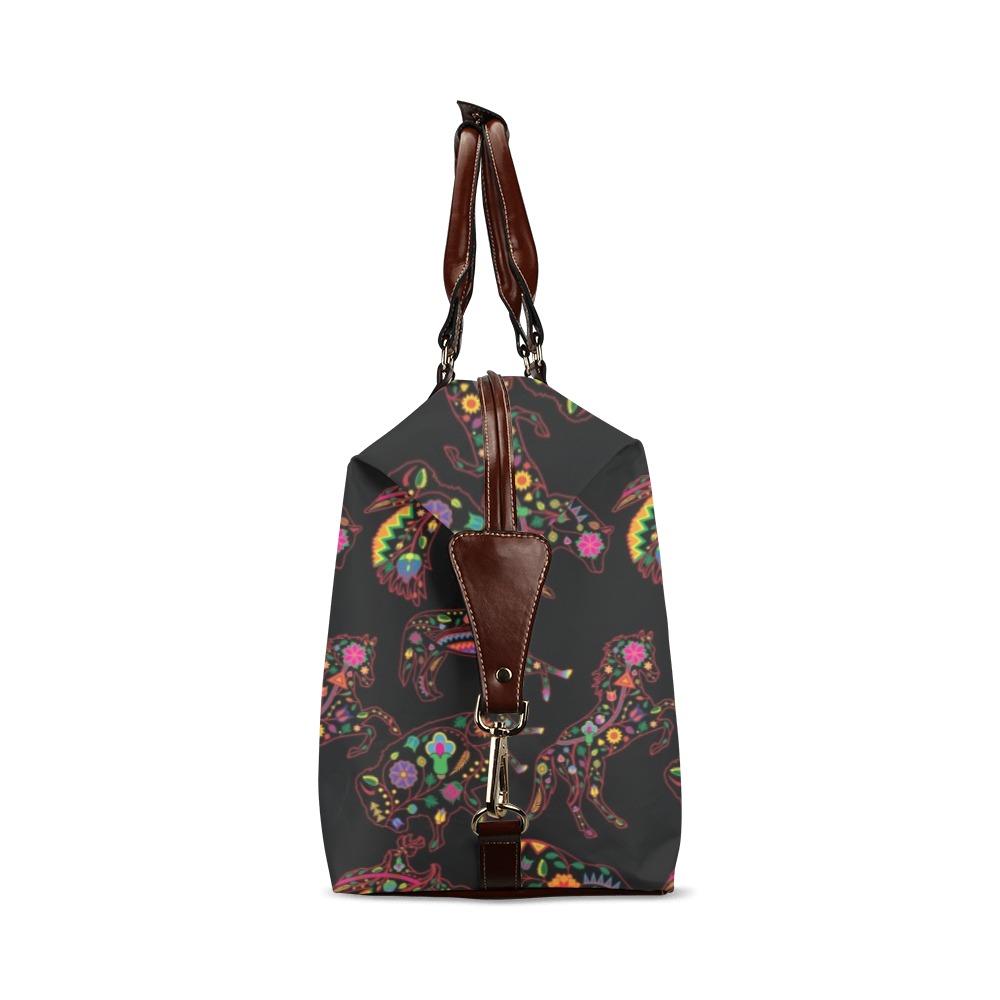 Floral Animals Classic Travel Bag (Model 1643) Remake Classic Travel Bags (1643) e-joyer 