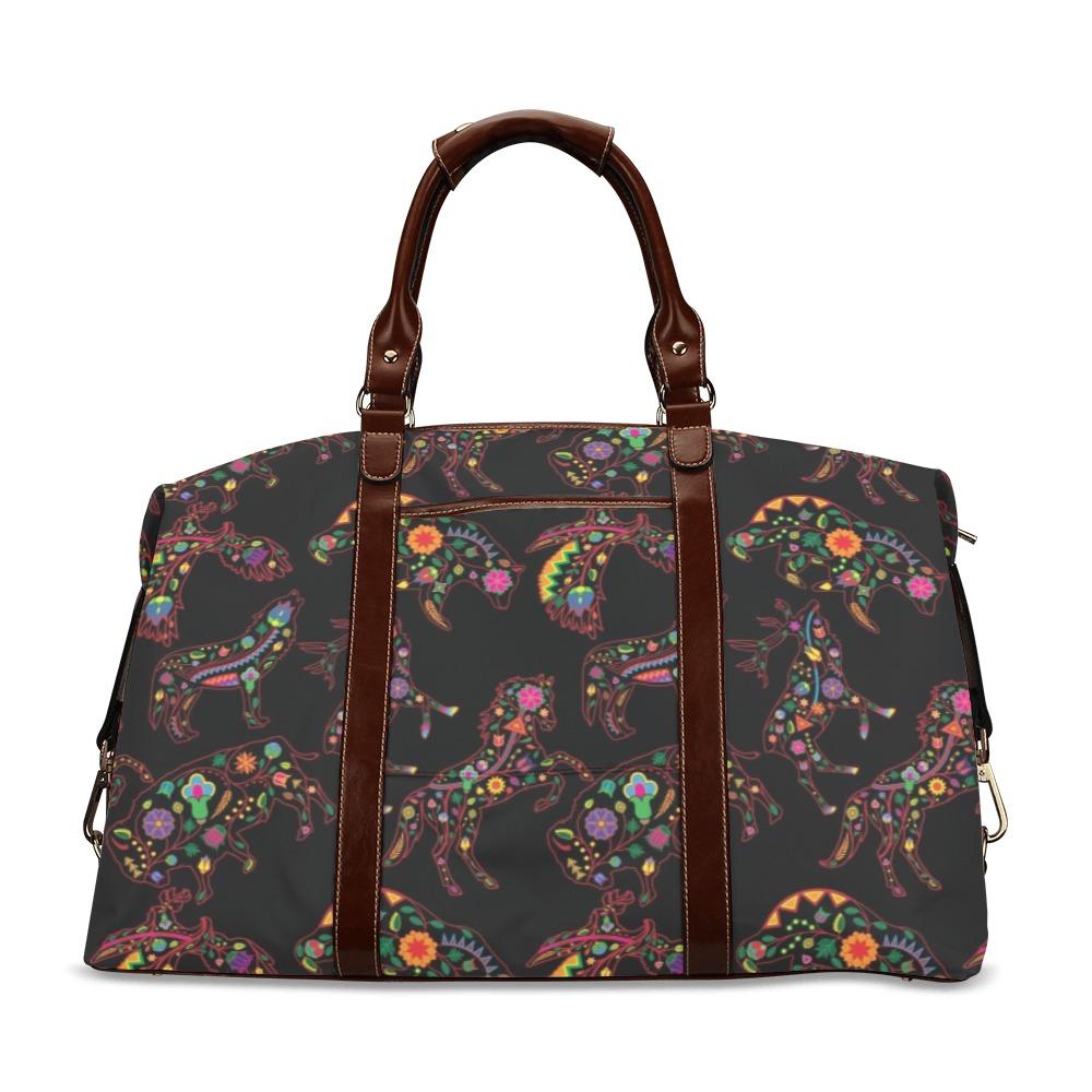 Floral Animals Classic Travel Bag (Model 1643) Remake Classic Travel Bags (1643) e-joyer 