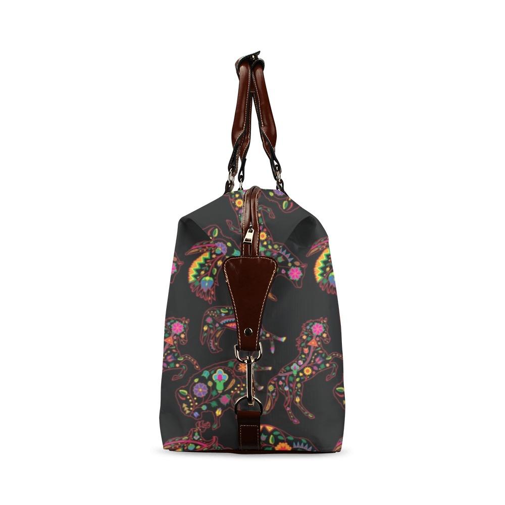 Floral Animals Classic Travel Bag (Model 1643) Remake Classic Travel Bags (1643) e-joyer 