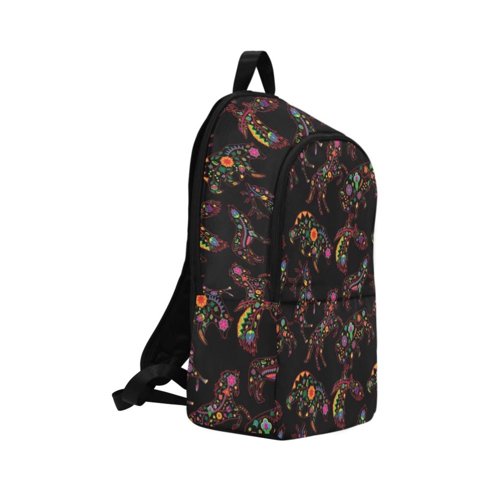 Floral Animals Fabric Backpack for Adult (Model 1659) Casual Backpack for Adult (1659) e-joyer 