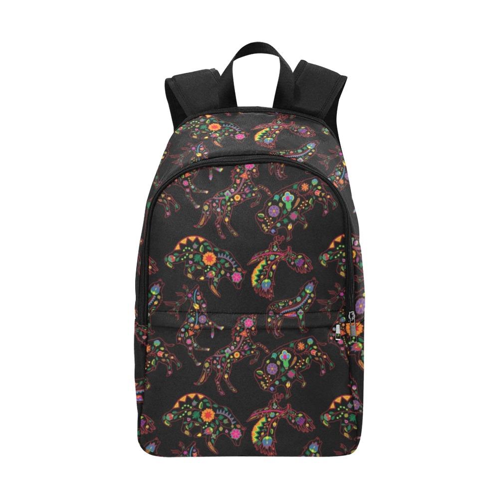 Floral Animals Fabric Backpack for Adult (Model 1659) Casual Backpack for Adult (1659) e-joyer 