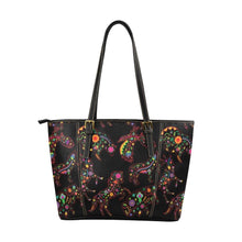 Load image into Gallery viewer, Floral Animals Leather Tote Bag/Large (Model 1640) bag e-joyer 
