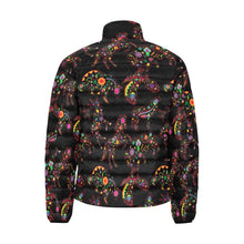 Load image into Gallery viewer, Floral Animals Men&#39;s Stand Collar Padded Jacket (Model H41) Men&#39;s Stand Collar Padded Jacket (H41) e-joyer 
