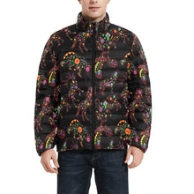 Load image into Gallery viewer, Floral Animals Men&#39;s Stand Collar Padded Jacket (Model H41) Men&#39;s Stand Collar Padded Jacket (H41) e-joyer 
