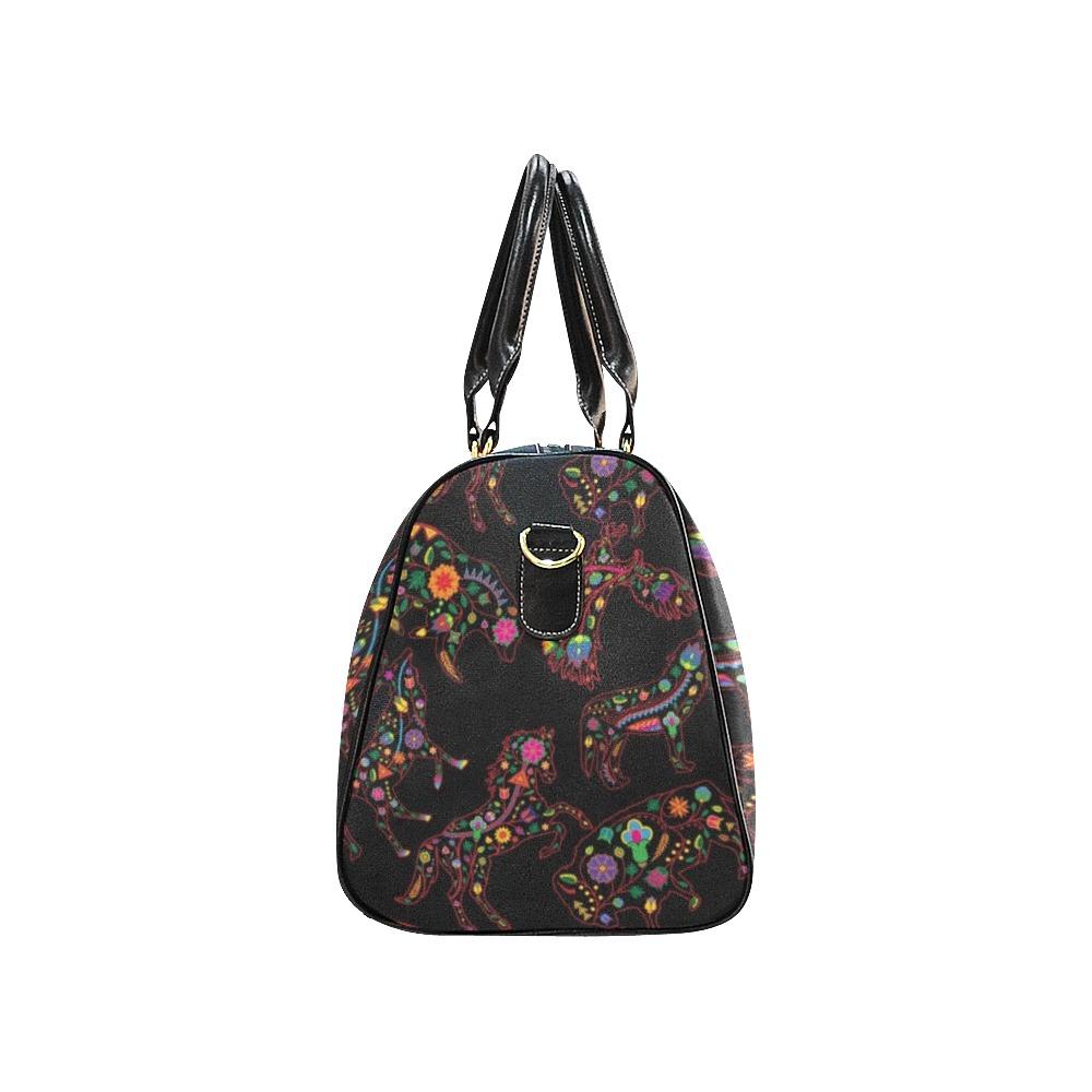 Floral Animals New Waterproof Travel Bag/Large (Model 1639) Waterproof Travel Bags (1639) e-joyer 