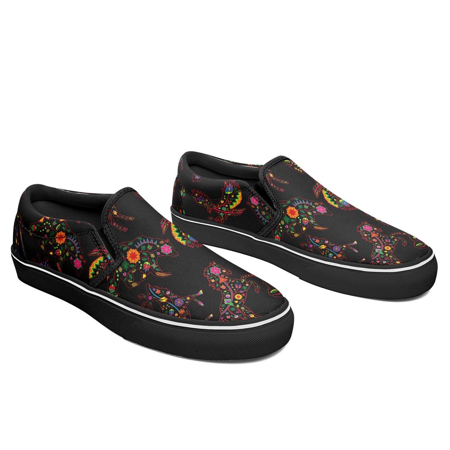 Floral Animals Otoyimm Canvas Slip On Shoes otoyimm Herman 