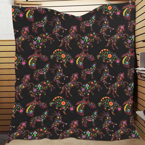 Floral Animals Quilt 70