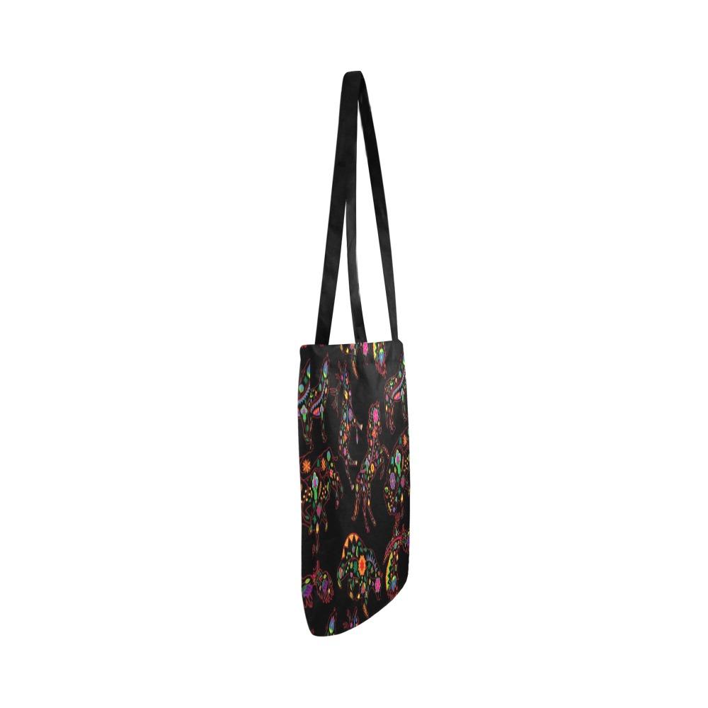 Floral Animals Reusable Shopping Bag Model 1660 (Two sides) Shopping Tote Bag (1660) e-joyer 