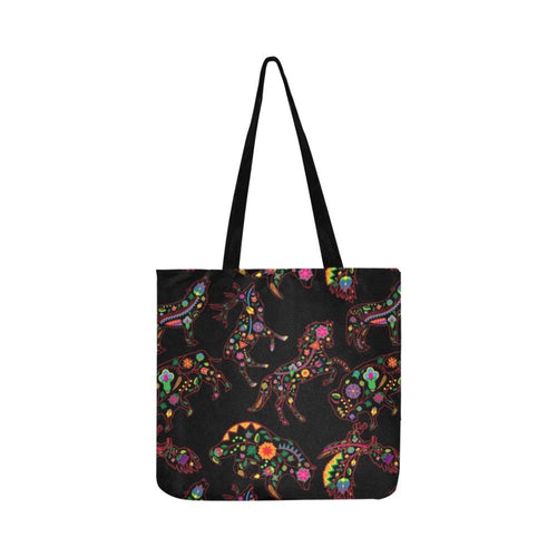 Floral Animals Reusable Shopping Bag Model 1660 (Two sides) Shopping Tote Bag (1660) e-joyer 